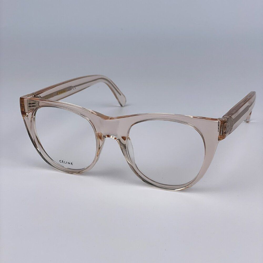 NEW Celine CL50019I 072 Transparent Light Pink Cat Eye Women Eyeglasses CL 50019 - Picture 3 of 9